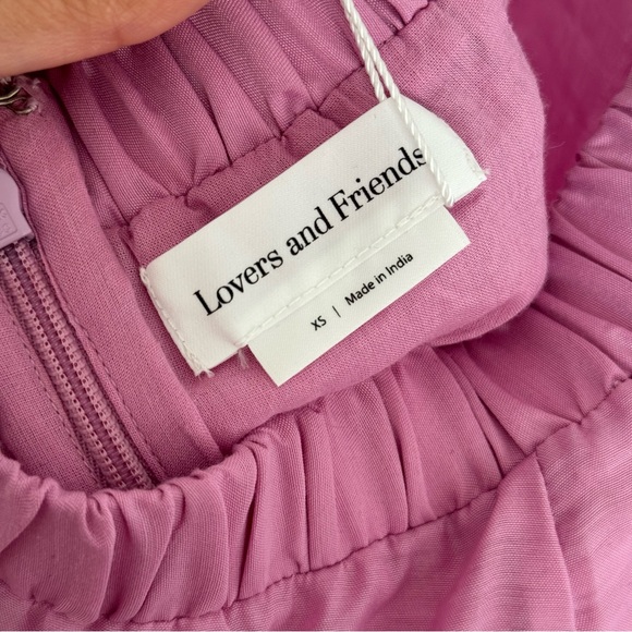 Lovers + Friends Mauve Gathered BOSWORTH MIDI Dress - Picture 9 of 10